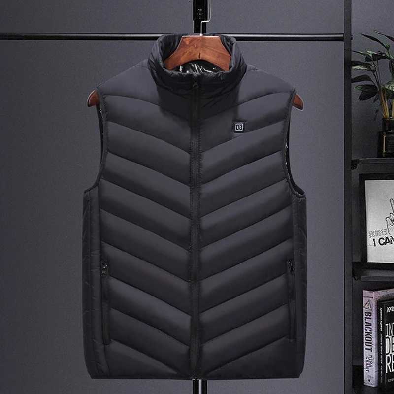 Men Autumn And Winter Heated Vest Zones Electric Heated Jackets Men Graphene Heat Coat USB Heating Padded Jacket Q260917