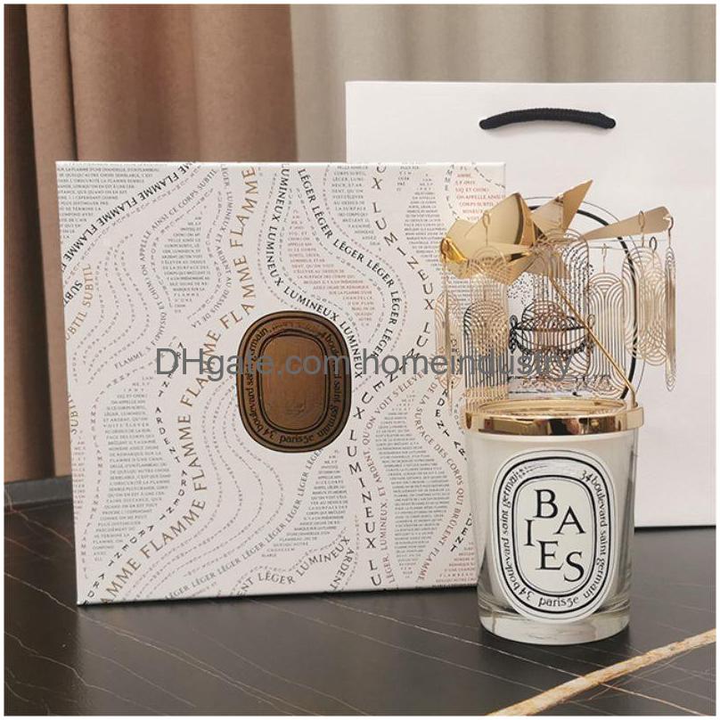 new 2024 190g scented candle including box dip colllection bougie pare home decoration collection item gift box