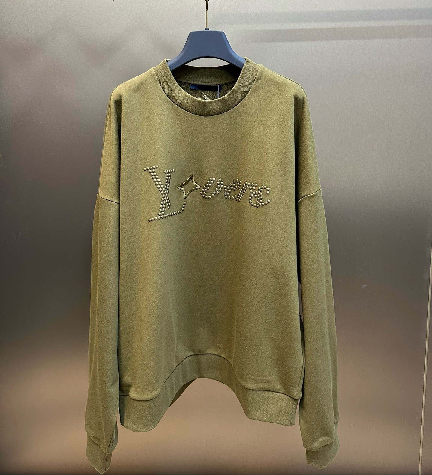 Men's Plus Size Sweaters New AOP jacquard letter knitted sweater in autumn / winter 2024acquard knitting machine e Custom jnlarged detail crew