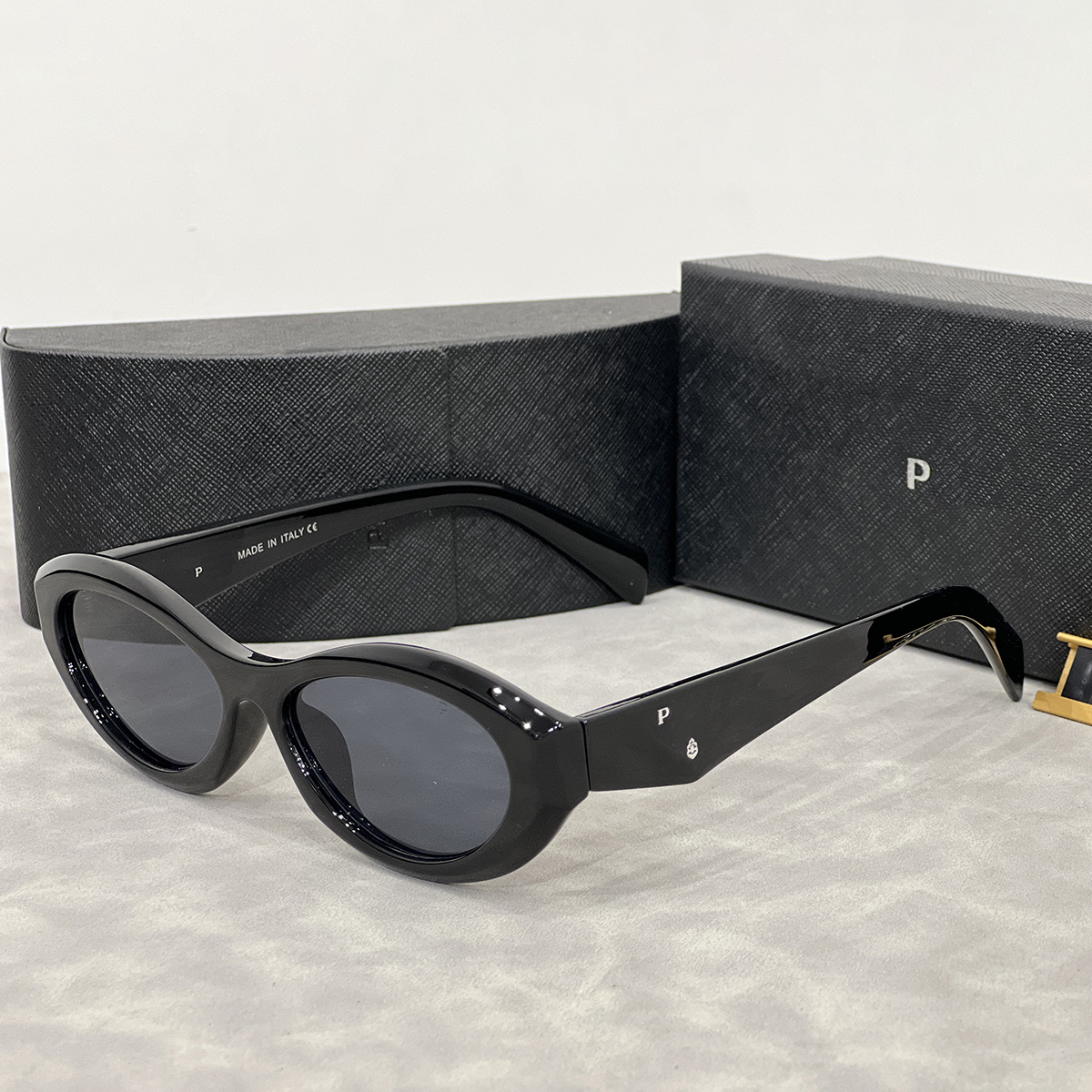 Designer sunglasses ellipses cat eye sunglasses for women small frame trend men gift glasses Beach shading UV protection polarized glasses with box nice 