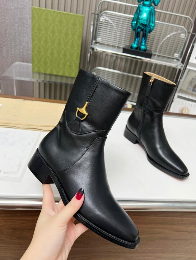 2024 Classic Red Bottoms Designer High Heels Red Bottoms Women Boots Over The Knee Boot Lady Sexy Pointed-Toe Pumps Style Boot Ankle Short Bootie-image-940664006