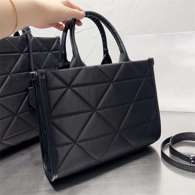 2024 Cotton Shoulder Bags designer bag crossbody tote bag Woman Handbag fashion travel totes Solid Black 5A-image-907824190