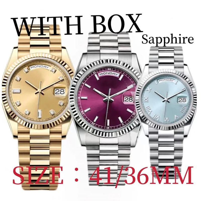 Luxury Men's Automatic Mechanical Movement Watch 36/40MM904L Stainless Steel Luminous Sapphire Waterproof Watch Neutral Style Classic Watch
