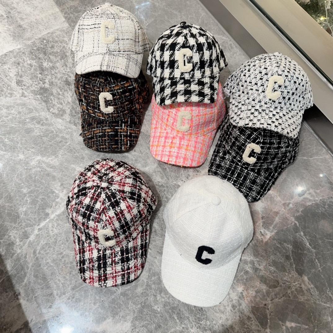 Letter C Ball Caps Designer Street Hats for Women Men Simple Casual Adjustable Cap 8 Colors-image-940814923
