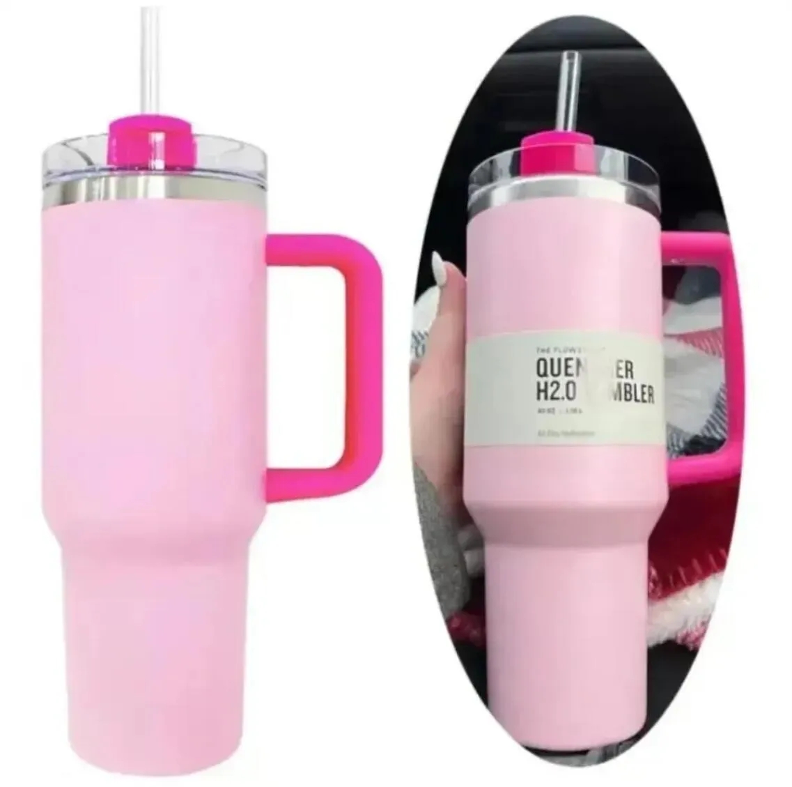 Pink Flamingo 40oz H2.0 tasses à café tasses de voyage