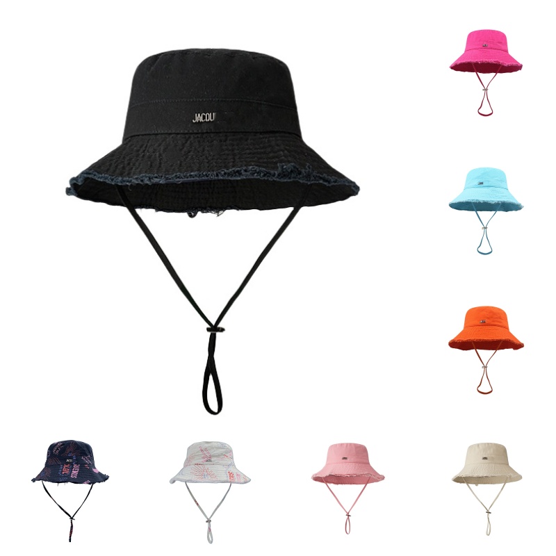 Mens and Womens Hat High Quality summer designer bucket beach hats Wide Brim Hats Bucket Checkered Sun Prevent Bonnet Outdoor hat