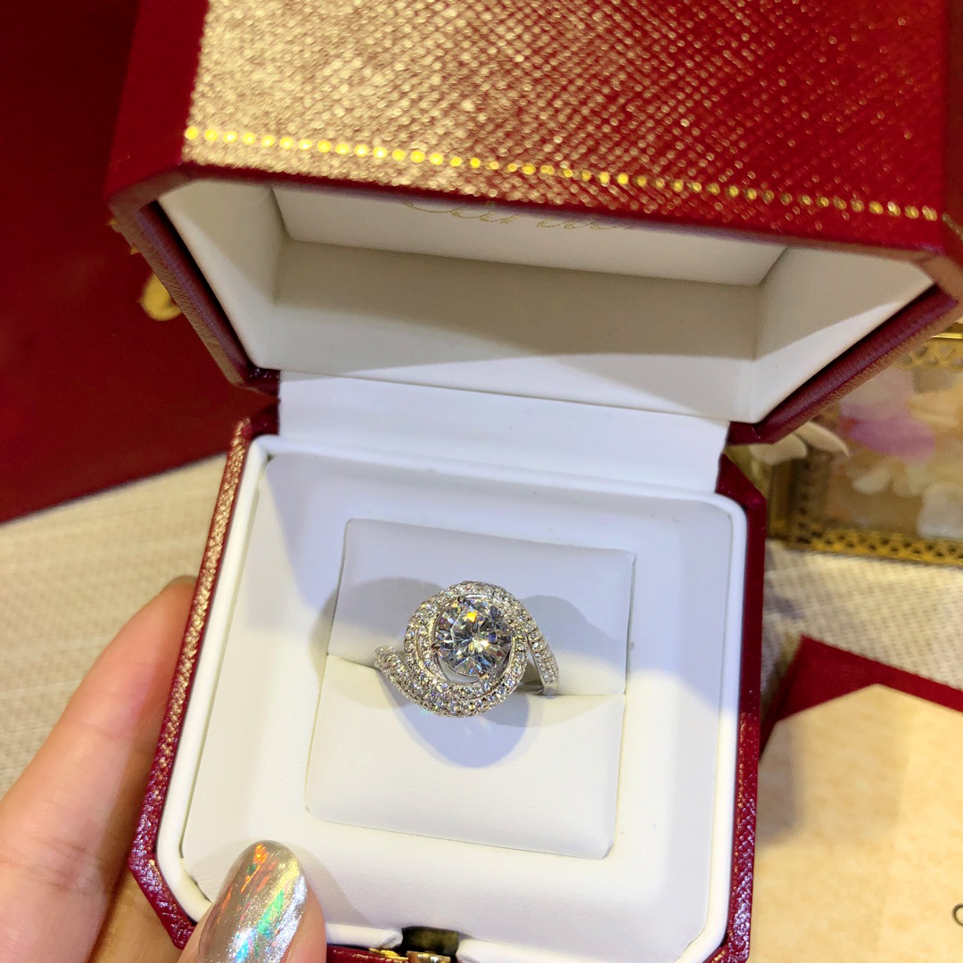 Ring Designer Ring Luxury Rings Jewelry Solid colour letter diamond design Rings Christmas Gifts Jewellery Temperament Versatile Styles Gift Box-image-941059175