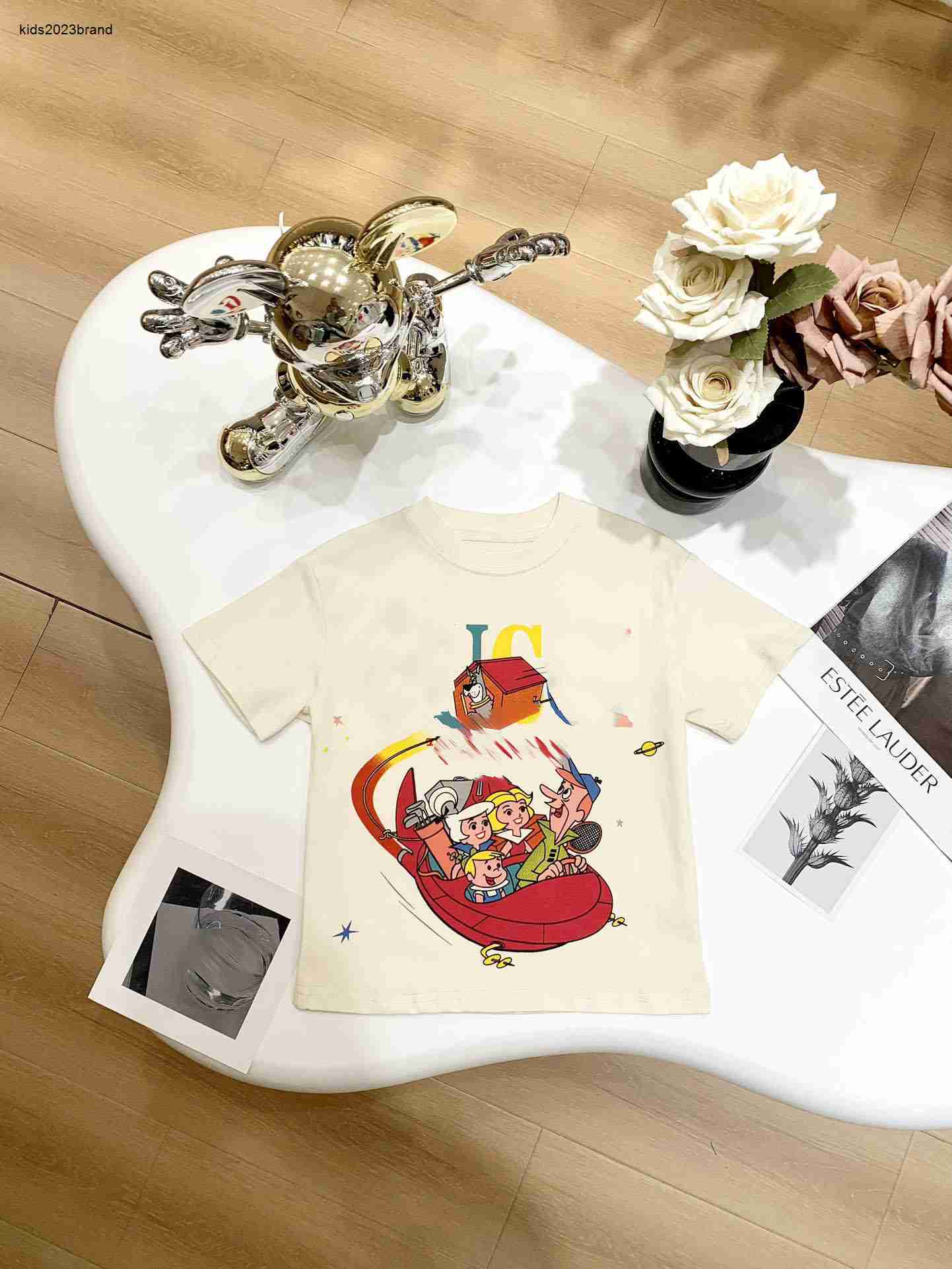 New Baby T-shirts Cartoon pattern printing child tees Size 100-150 summer designer kids clothes boys girl cotton Short Sleeve Jan20-image-941106036