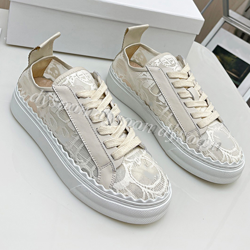 Women Casual Shoes Floral Lace EUR35-EUR40 With Dust Bag or Box 21111-image-941054944
