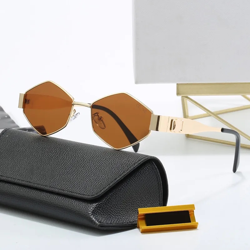 Designer sunglasses HD Lens 400 anti-radiation fashion glasses Street beach driving suitable for all young people to wear wth box-image-941314056
