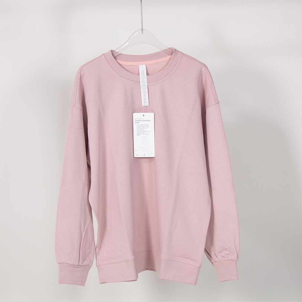 women-2050 Womens Yoga Sweatshirt Top Casual Loose Gym Perfectly Oversized Crew Sports Pullover Workout Blouse Woman Sport Long Sleeve For Fitnes-image-998955882