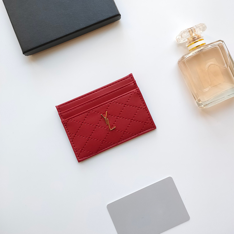 Women card holder designer wallet purse genuine Leather men Purses Mens Key Ring High quality clip Mini wallet cardholder luxurious Coin wallet w-image-941333388