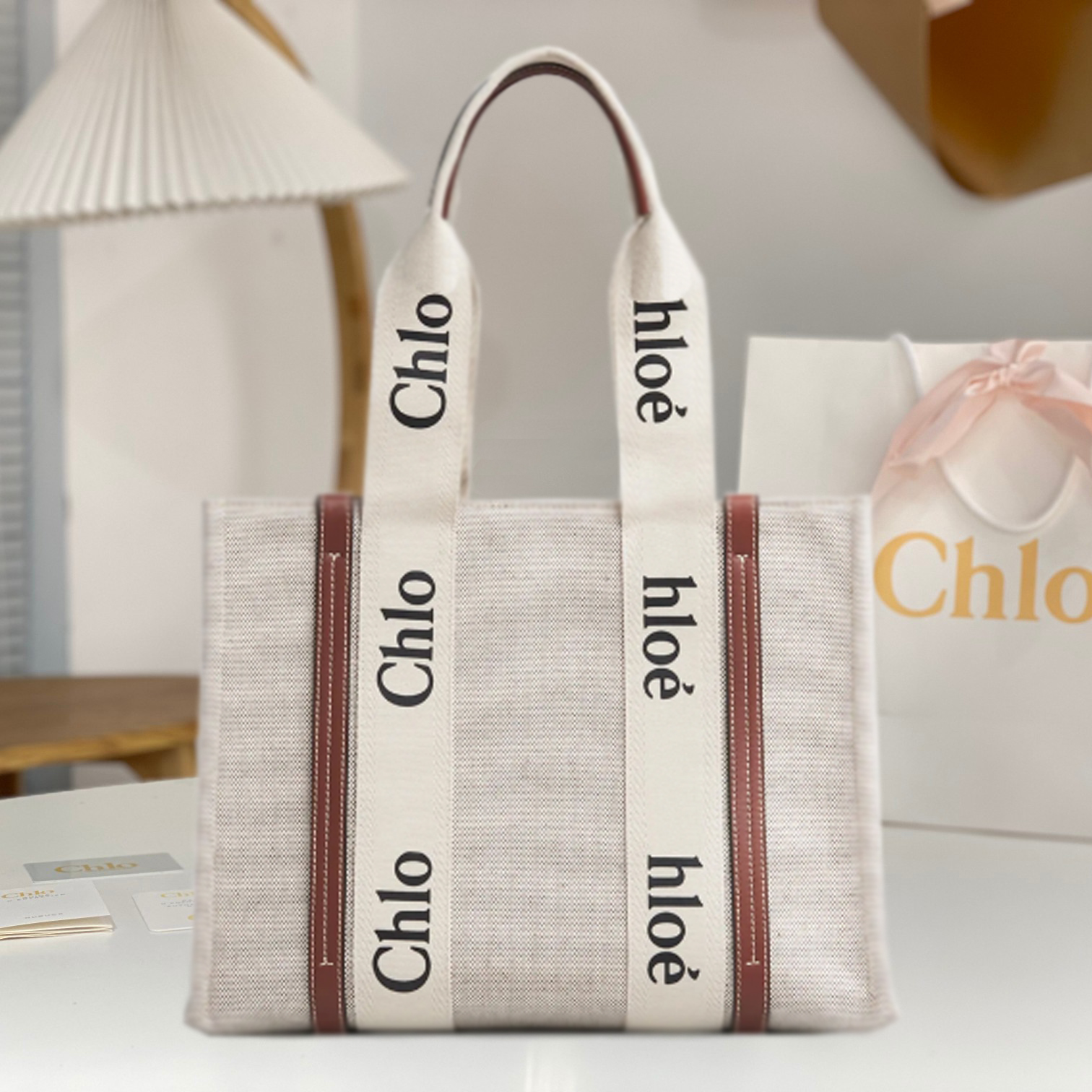 CLO WOODY Tote Bag Luxury Handbags Totes Women's Fashion Cross Body Classic Large Capacity With Handles Letters Canvas Shopping Beach Bag Pl