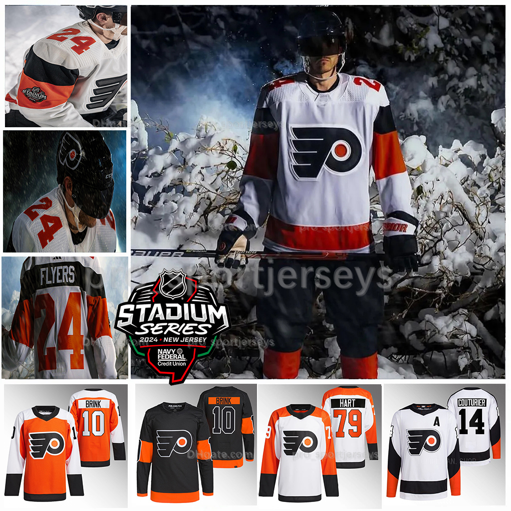 Owen Tippett Bobby Brink 2024 Stadium Series Flyers Jersey Philadelphia Jamie Drysdale Travis Konecny Travis Sanheim Hathaway Joel Farabee Coutur-image-941533125
