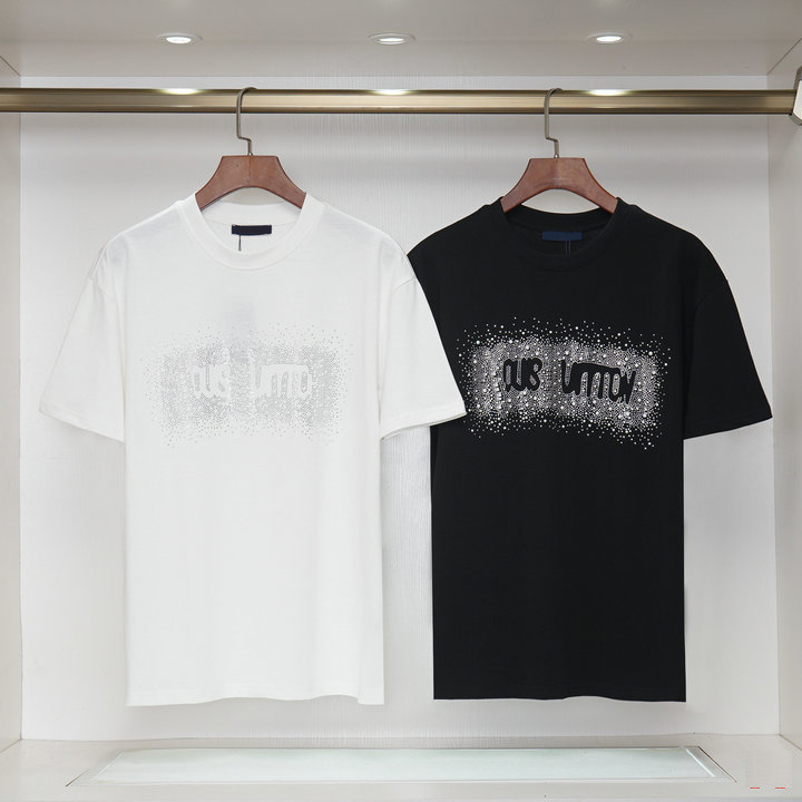 Lan vins Designer T shirts Quality letter T-shirt sleeve spring summer tide Brand Top Quality Cotton Casual Tees Short Luxury Hip Hop Streetwear-image-941668637