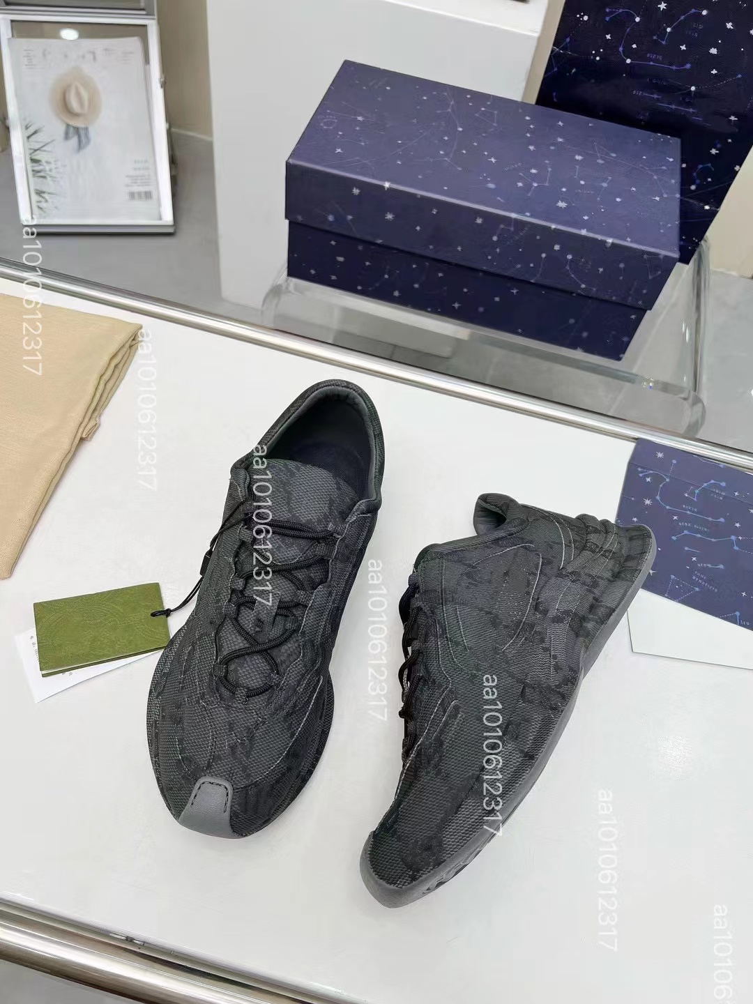 2024 newest Women mens sneaker with Web luxury Milan designer shoes black white red green Casual Shoe Size 35-46 with box-image-941751750