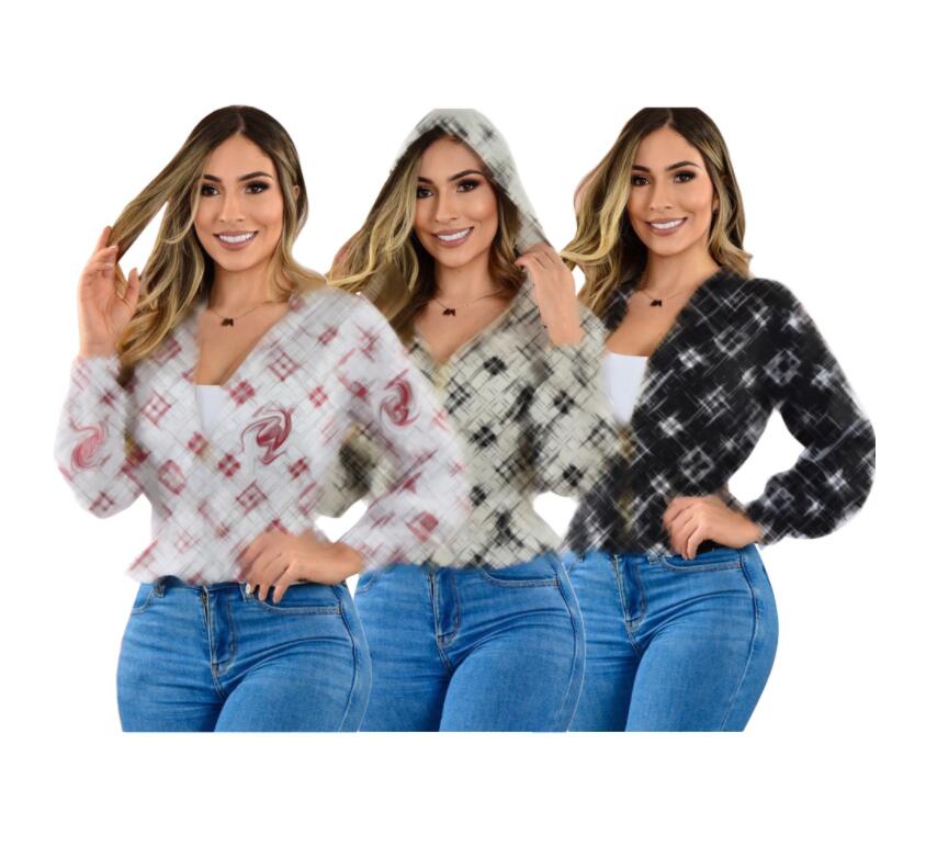 new Women Jacket Zipper Hooded Luxury GGity Letter Design Print Outwear Loose Coat Windbreaker Female-image-802102206