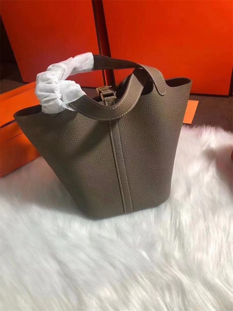 Casual Bucket Bag Luxury Designer Women Bags Tote Single Shoulder Bag Cross-body Purse Shopping original Leather Large capacity-image-941722496