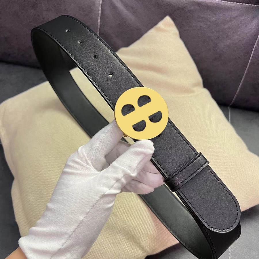 Designer Belt Genuine Leather Belts for Man Width 3.8cm Classic Smooth Buckle Womens 6 Models Optional Great Waistbands High Quality-image-941682434