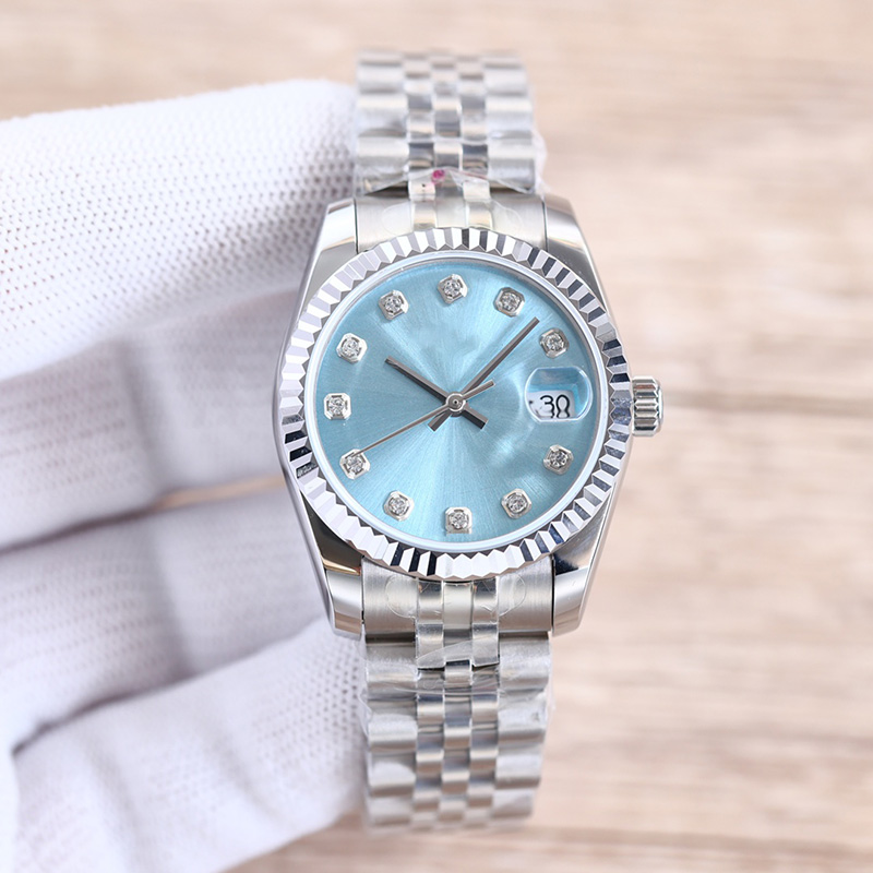 w1 Ladies Watch Fully Automatic Mechanical Watches 31mm Stainless Steel Strap Diamond WristWatch Waterproof Design Montre de luxe WristWatches-image-941903099