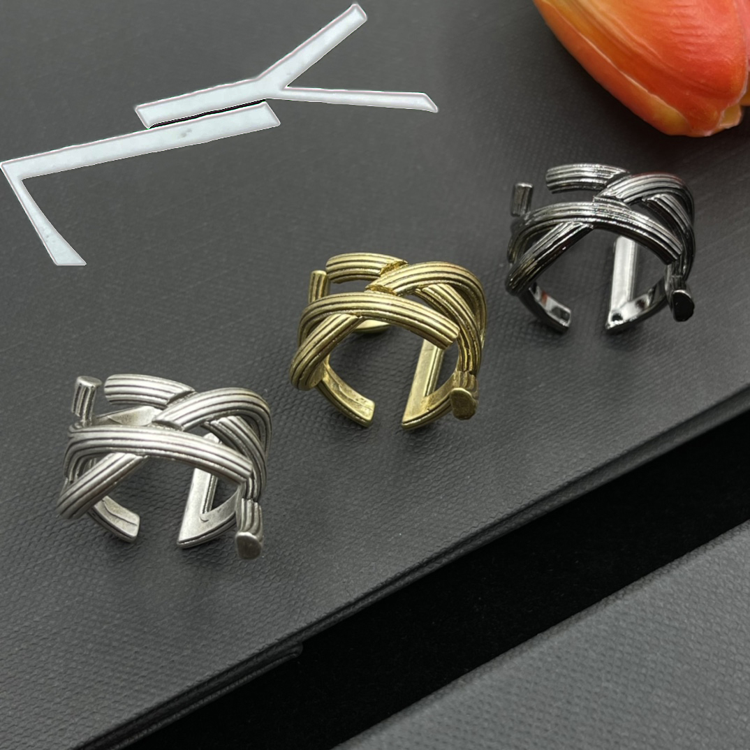Designer ring luxury women designer Open-ended ring sliver fashion classic jewelry Couple styles Anniversary gift Wedding Lovers Gifts nice
