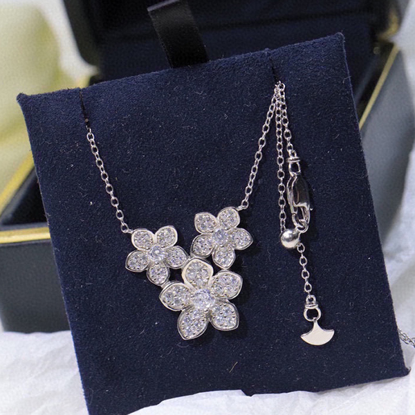 necklace for woman diamond 925 silver for man Gold Plated 18K designer for woman T0P quality luxury fashion diamond anniversary gift 003-image-942042777