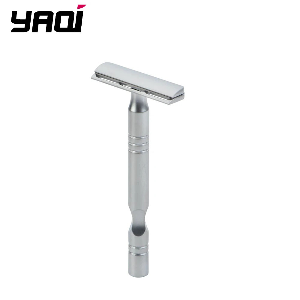 YAQI Matte Chrome Color AC Blade Excalibur Single-edged Mens Shaving Safety Razor 240119-image-941984434