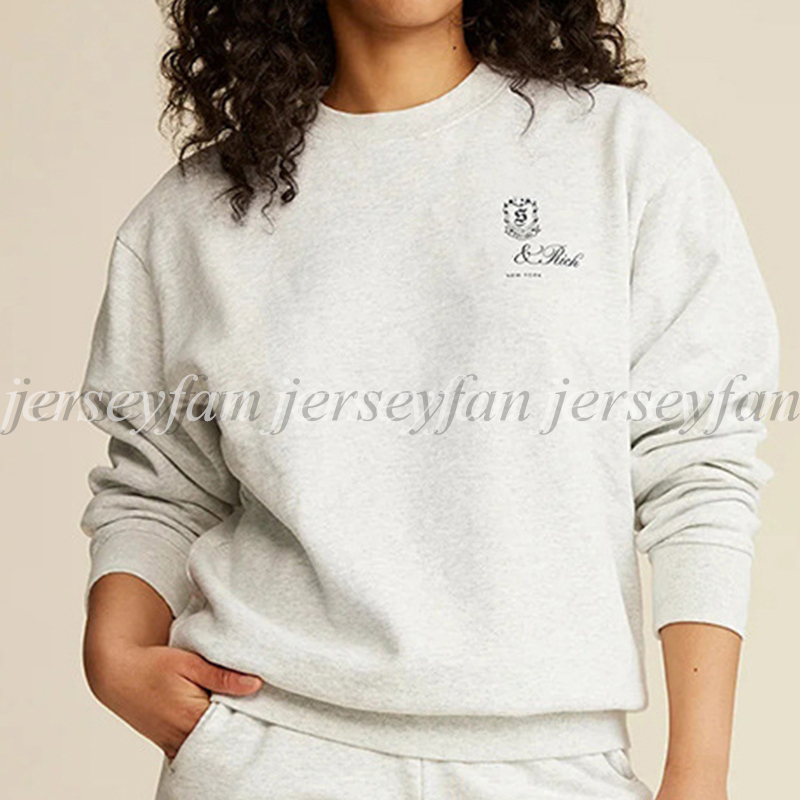 Women Men Sweatshirt Round Neck Sports Shirt Front Back Letter Size SML With Dust Bag 26072-image-941967237