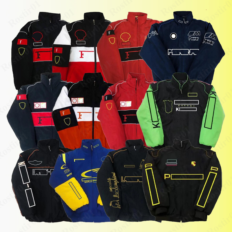 F1 Formule One Racing Veste d'automne hiver vintage American Style Veste moto à vélo de vélo de moto