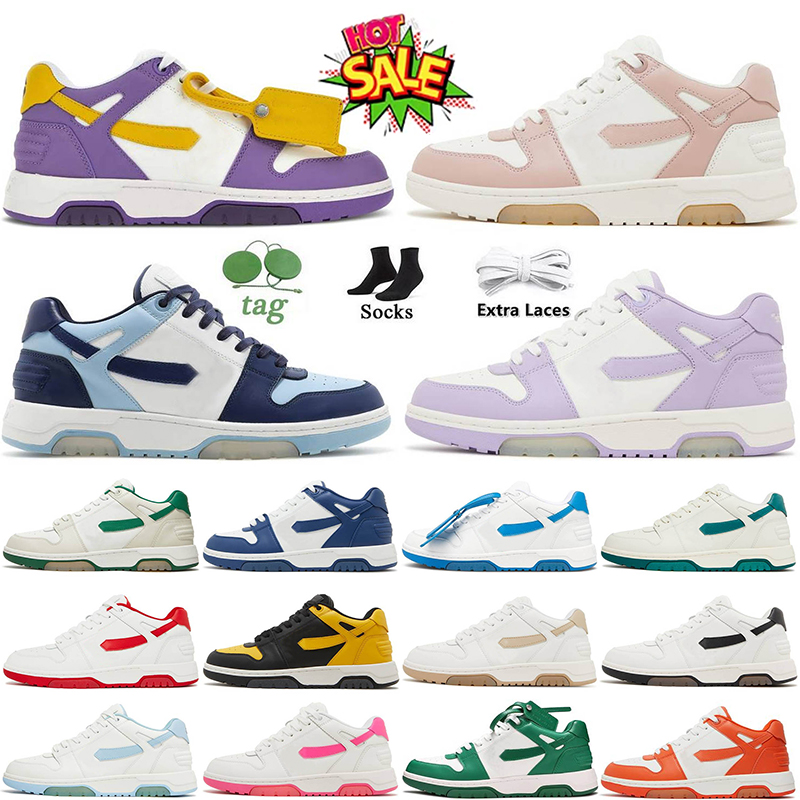 Wholesale Out Of Office Sneakers Casual Shoes Navy Blue Orange Green Beige Mens Womens Offes White Pink OOO Loafers Vintage Distressed Platform Scar