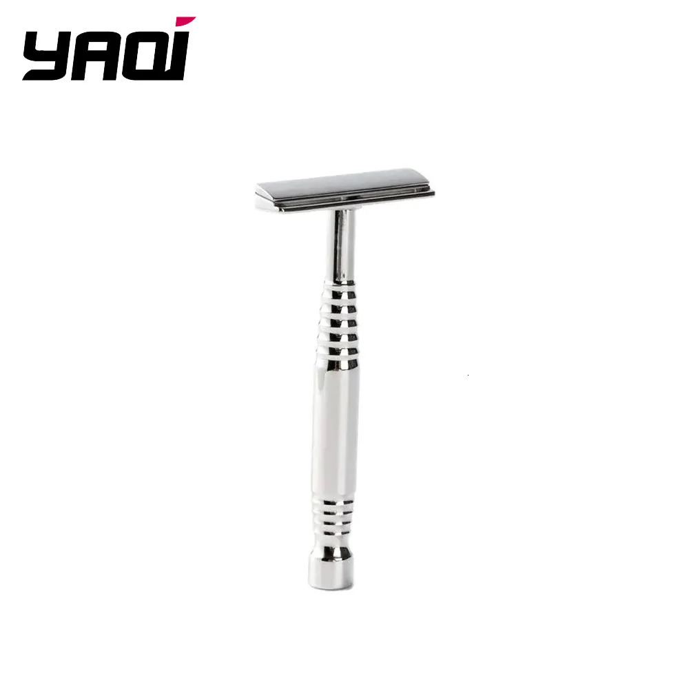 YAQI Romulus Polished 316 stainless Steel AC Blade Single-edged Mens Shaving Safety Razor 240119-image-942202501