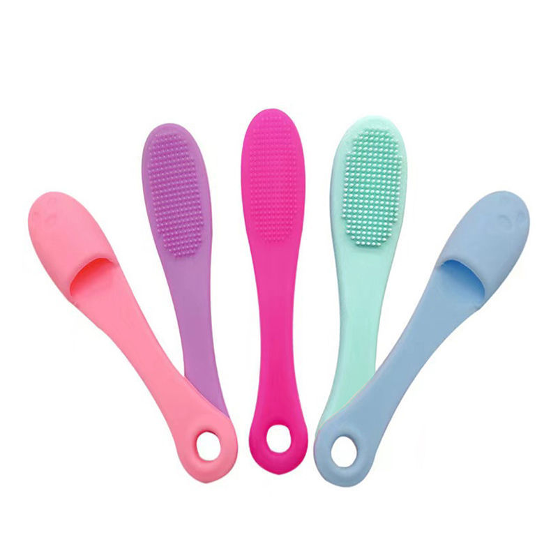 Makeup cleaning tool Soft rubber finger wash face brush nose wing and nose cleaning brush Pore face brush Soft bristled cleansing brush Clean the-image-942054154