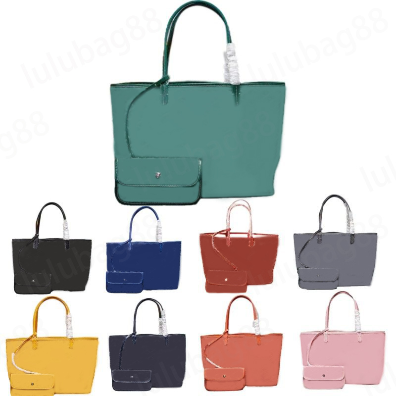Womens bags tote bag genuine leather double letter casual classic metallic small coin purse large capacity designer handbag work xb164