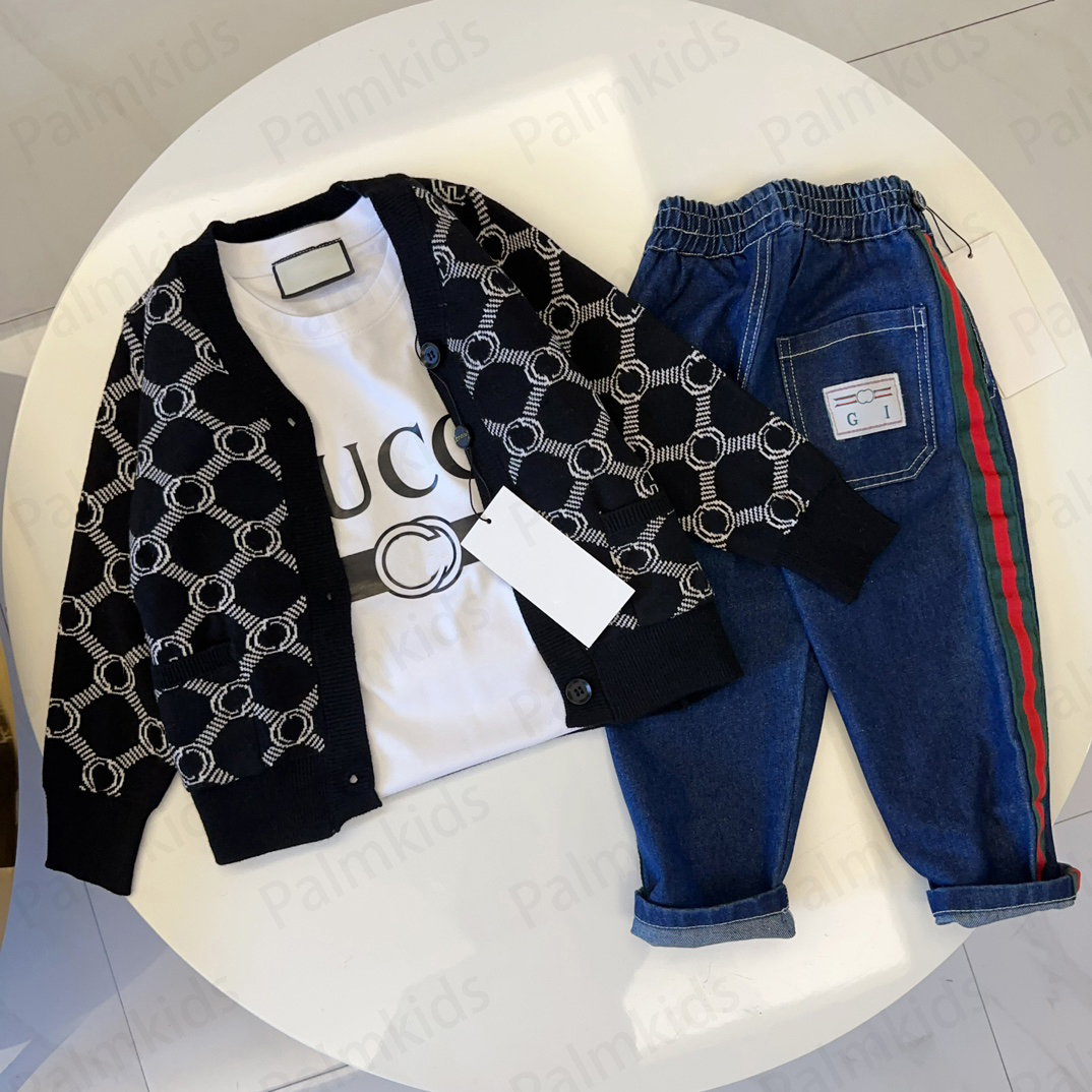 Boys Girls Designer Clothes 2Piece Sets Kids Designer Clothes Luxury Kids Clothing All The Year Top Quality Suit Brand Logo Children Shirts Cloth