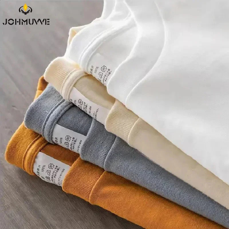 12 Couleurs T-shirts poids lourds surdimensionnés pour les hommes Tee à manches courtes d'été 100 coton coton top décontracté pour hommes y240815