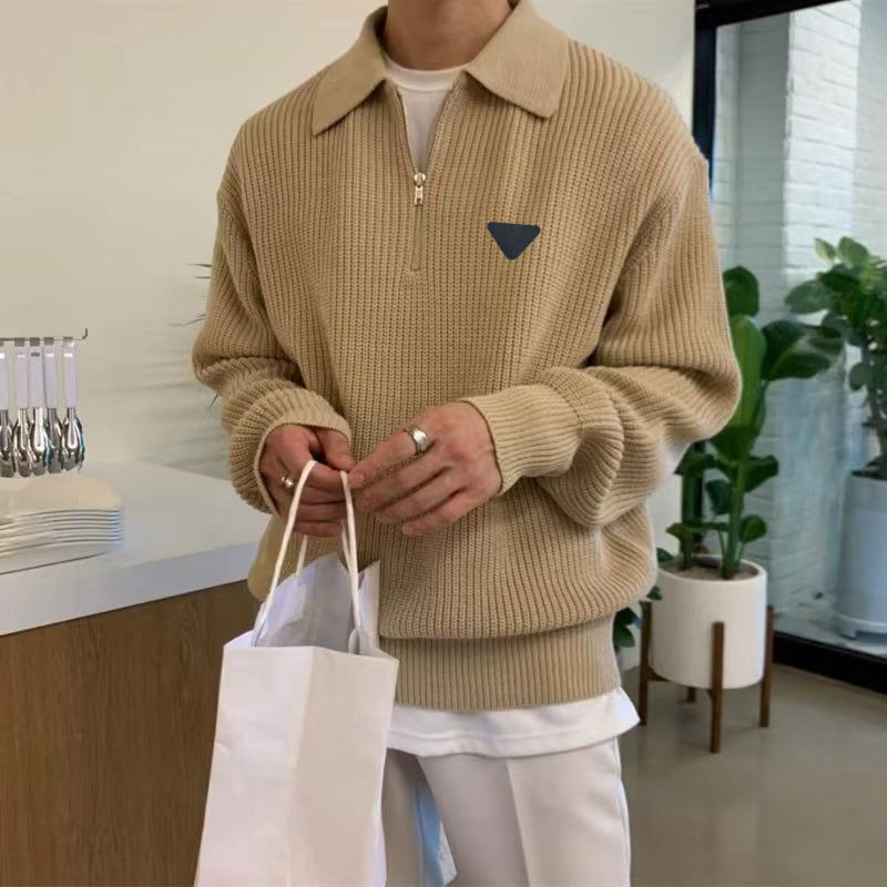 Hip Hop Men Casual Clothes Sweaters Mens Sweaters Fashion Knitted Cardigan Men Casual Sweater Long Sleeve Knitwear Slim Fitted Zippers Cardigans Swe