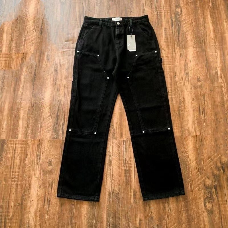 carhartmens Pants Jeans Designer Carheartpants Street Loose Jogger Work Vintage Tactical Overalls Trousers Harajuku Hip Hop Carhartness Jeans 0b2