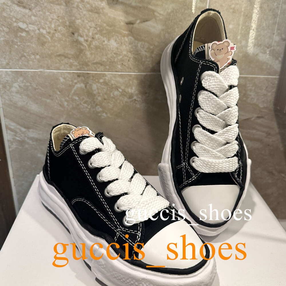 Designer Shoes Low Canvas Dissolving Shoes Green Black White thick soled Men Women sports casual board shoes Shoe-image-972480741