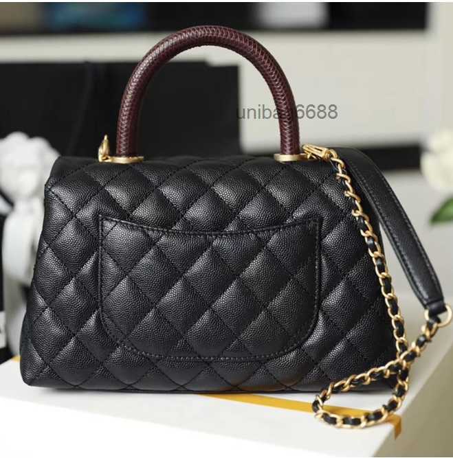 Shoulder Bags 10A Luxe Créateurs Sac à Main Rouge et Noir Tote Femme Haute Qualité Bandoulière Cuir Classique Caviar