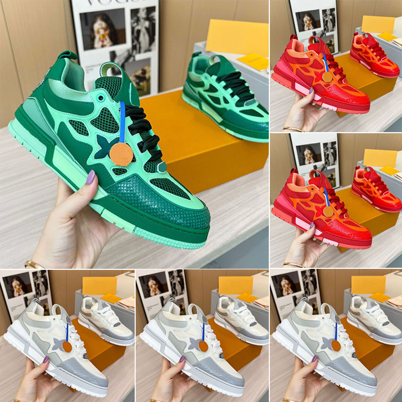 Designer Fashion Women Men Low Top Sneakers Series Latest mesh Breathable side With Flowers Luxe Running Shoes Rubber outsole Size 35 46