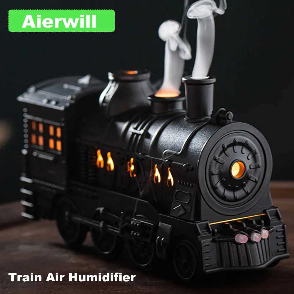 Humidifiers Aierwill Train Air Humidifier Ultrasonic Aromatherapy Diffusers Mist Maker Fragrance Essential Oil Aroma Difusor Remote control L2481-image-1008736145