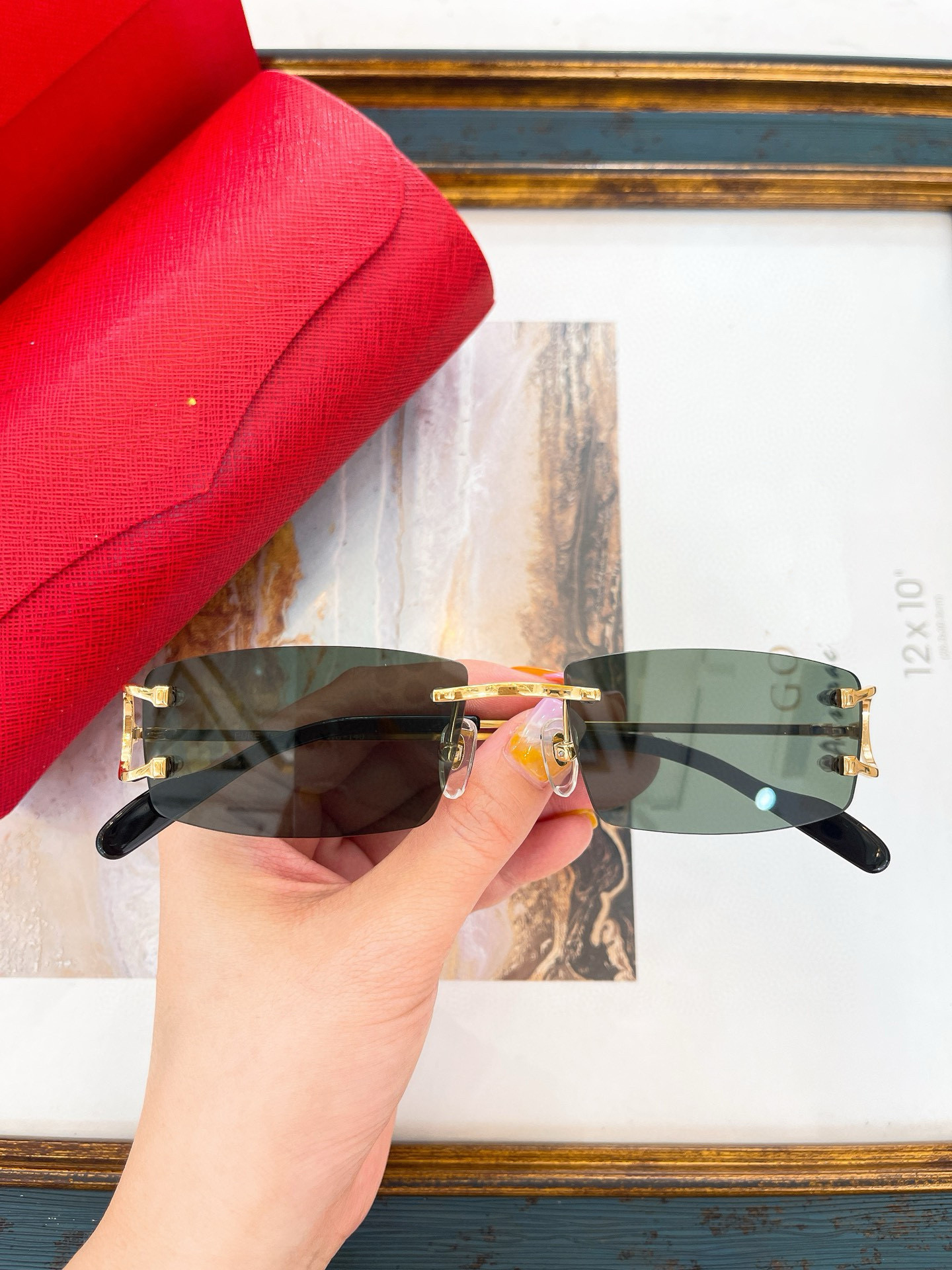 Designer sunglasses polarized sunglasses UV resistant luxury sunglass men women sun glass Casual eyeglasses With Box