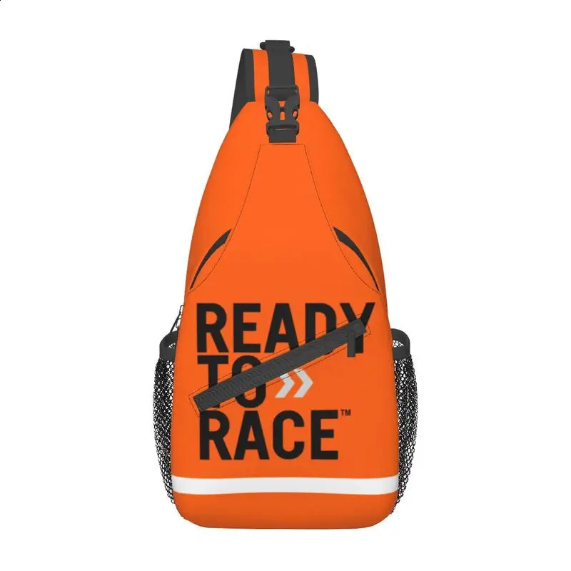 Racing Sport Motorcycle Rider pronto a correre con zaino traino traverse con tracolla per viaggi per viaggi 240802