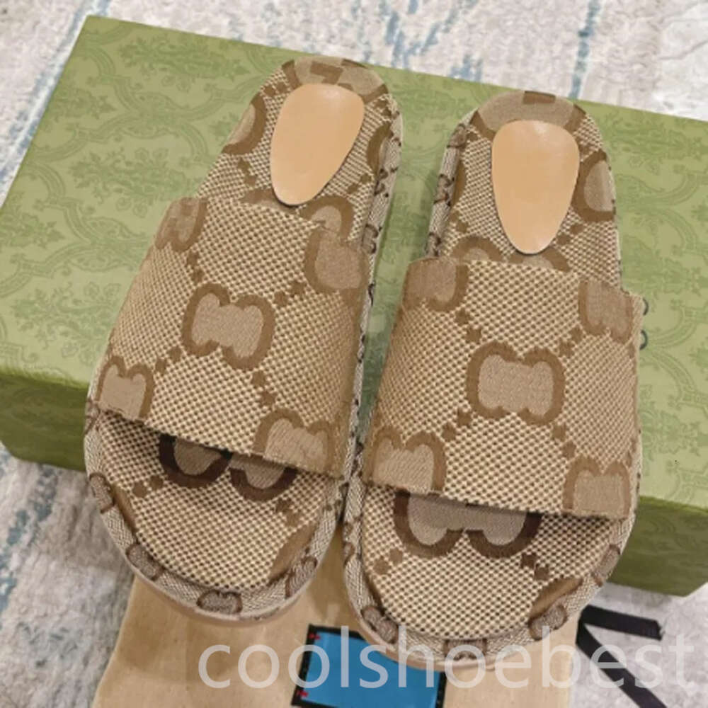 Designer Sandals Famous Women Slippers Slides Sandale Platform Sliders Shoes Bottom Flip Flops Summer Casual Beach Sandal Real Leather Top Quality S