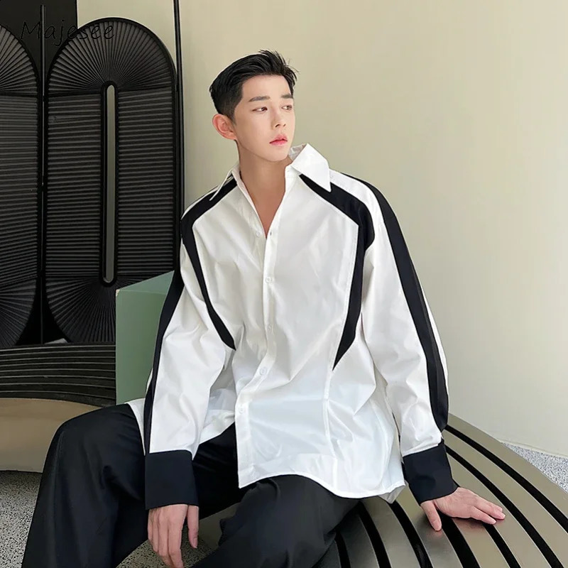 Mens décontractés en liberté changchun automne patch mode respirant travail de style coréen jeunesse simples vêtements de rue 240802