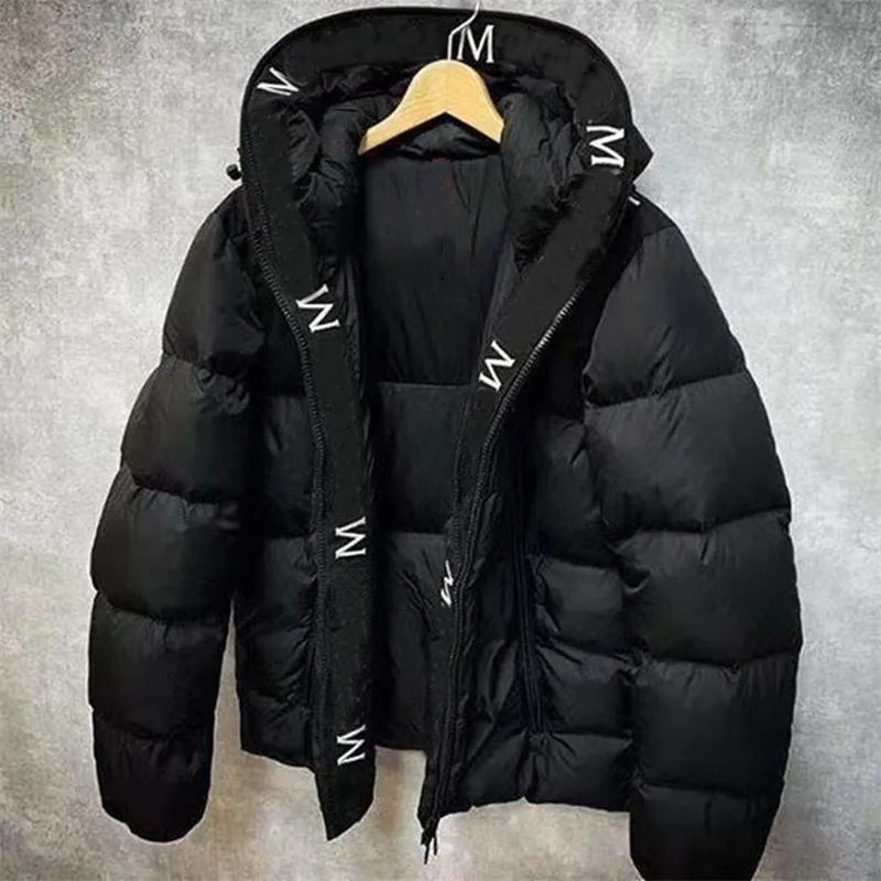 Luxury Mens Winter Warm Windproof Down Jacket Designer Thick Puffer Jacket Shiny Matte Material For Couples M-5XL