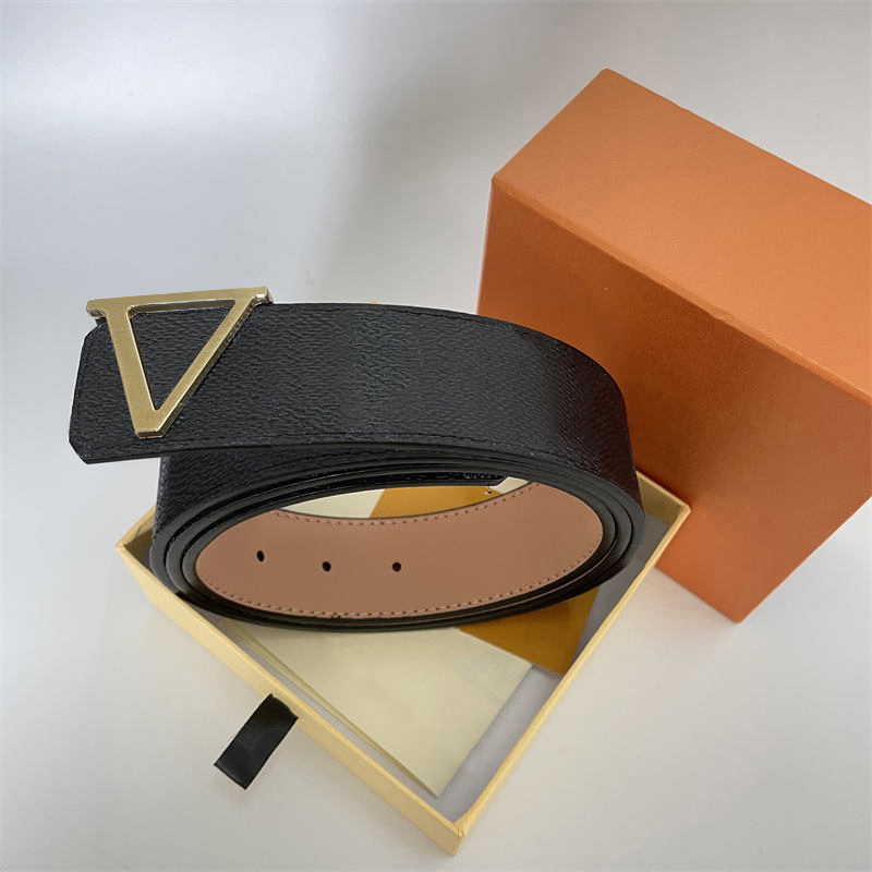 Designer Belts Men Luxurys Belt Woman Leather Business plaid waistband Women Big Gold Silver Black Buckle Length 100-125CM AAAAA+-image-907105654