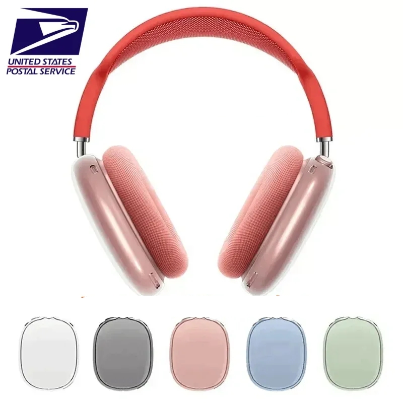 For airpods max air Headphone Accessories Transparent Solid Silicone Waterproof Protective air Maxs Headphones case-image-212188782