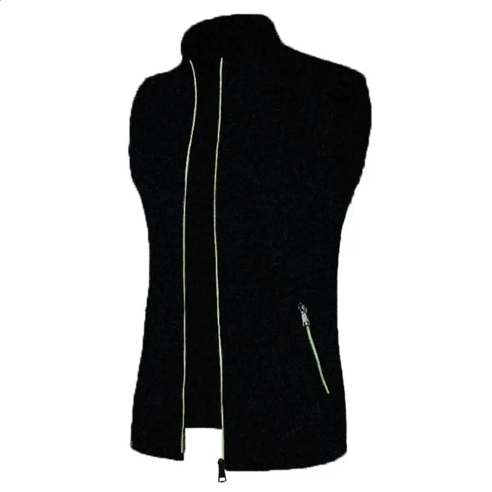 Pull à hommes Veste pour hommes Turtle Couce de laine de laine et veste sans manche d'automne 240802