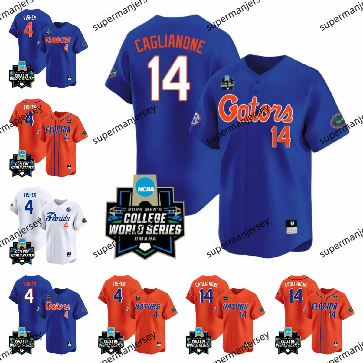 2024 NCAA Maillot de baseball personnalisé des Gators de Floride entièrement cousu pour hommes et femmes, taille S-3XL